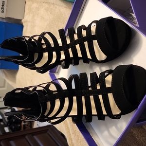 Black Wedges 8.5 Not Used